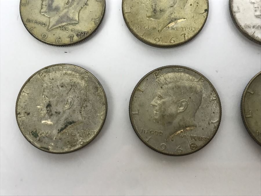 Collection Of (15) Kennedy Silver Half Dollars 1965-69 172.6g [Photo 7]