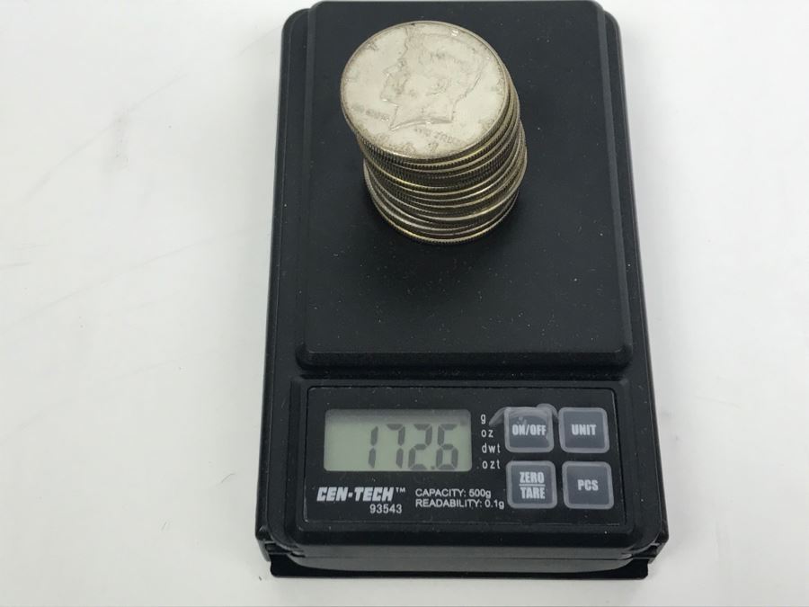 Collection Of (15) Kennedy Silver Half Dollars 1965-69 172.6g [Photo 11]
