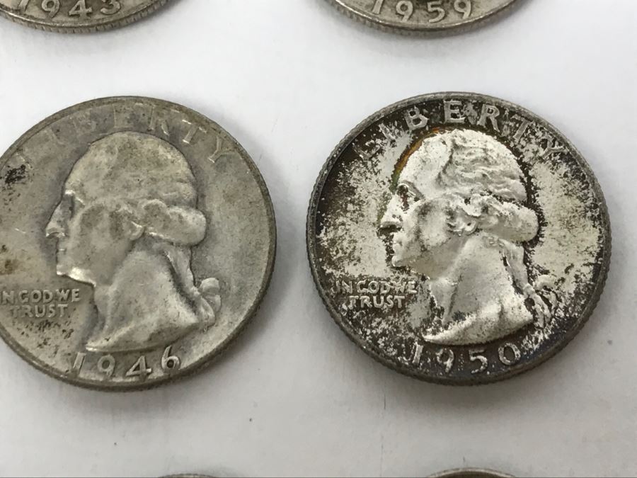 Collection Of Silver Quarters And Dimes 92g [Photo 10]