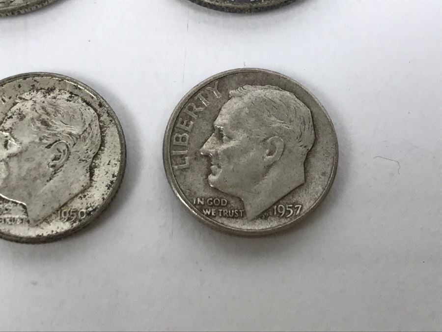 Collection Of Silver Quarters And Dimes 92g [Photo 14]