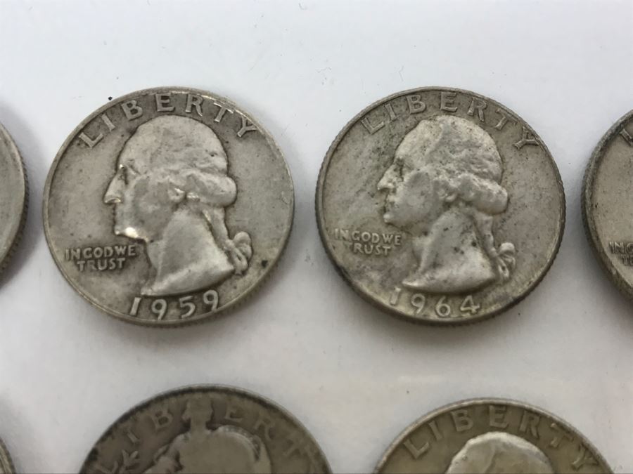 Collection Of Silver Quarters And Dimes 92g [Photo 5]