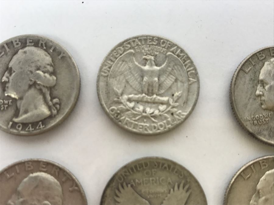 Collection Of Silver Quarters And Dimes 92g [Photo 16]