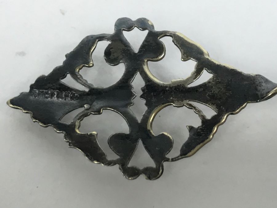 Sterling Silver Twisted Handle Shell Spoon 11.5g [Photo 9]