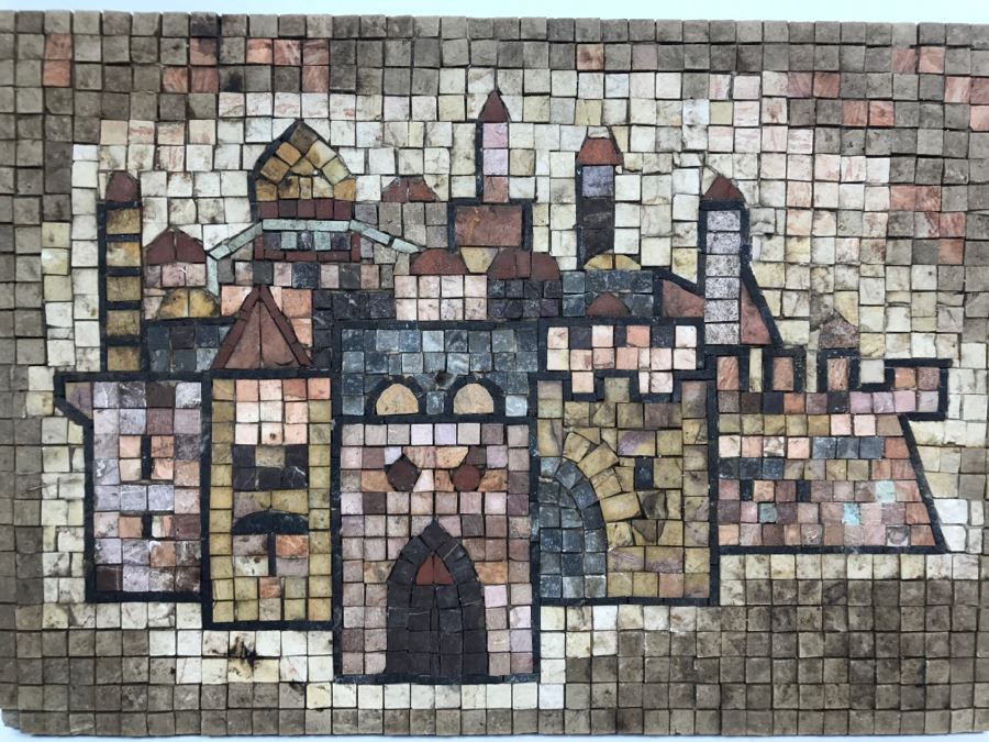 Vintage 1980 Eilon Mosaics From Israel Craftsmanship By M. Davidson Signed On Back [Photo 4]