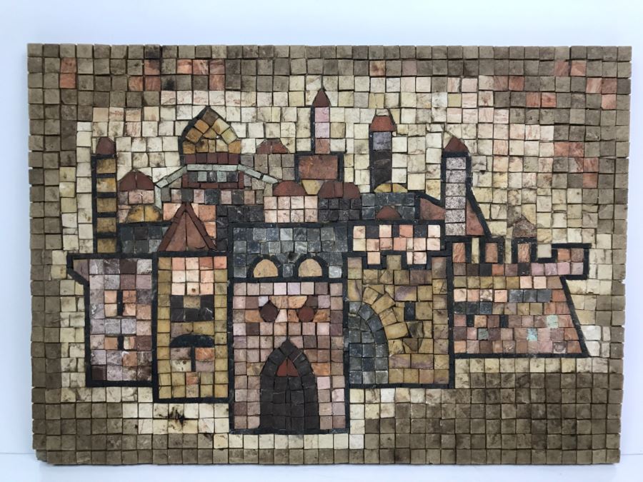 Vintage 1980 Eilon Mosaics From Israel Craftsmanship By M. Davidson Signed On Back [Photo 3]