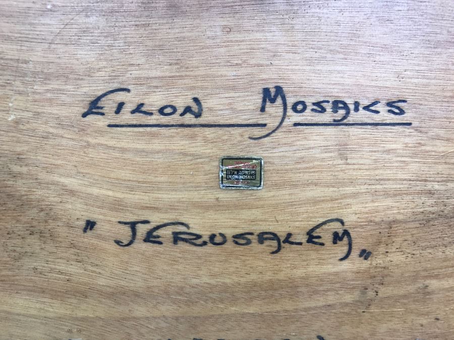 Vintage 1980 Eilon Mosaics From Israel Craftsmanship By M. Davidson Signed On Back [Photo 10]