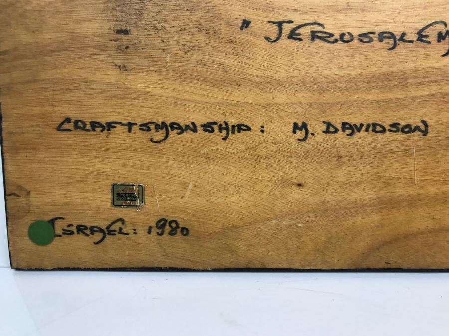Vintage 1980 Eilon Mosaics From Israel Craftsmanship By M. Davidson Signed On Back [Photo 12]