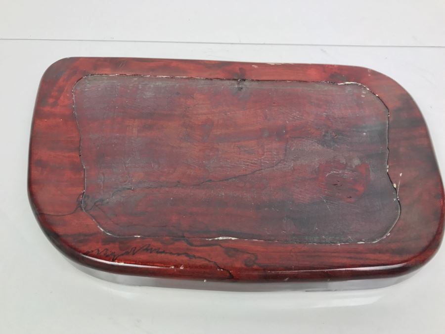 Large Chinese Carved Fluorite Elephant With Calf On Custom Carved Wooden Stand [Photo 27]