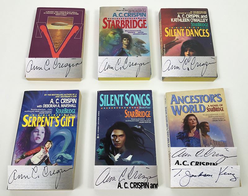 Starbridge Collection & Death Tide - Signed by A.C. Crispin & T, Jackson King [Photo 1]
