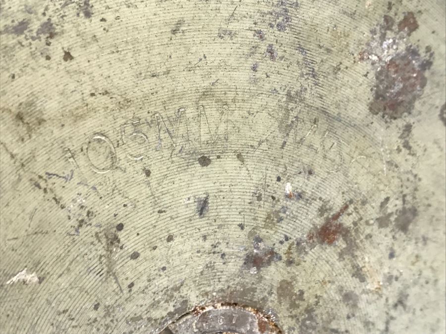 Pair Of Vintage 105MM Artillery Ammunition Shell Trench Art - Convert To Planter Or Ashtray [Photo 7]