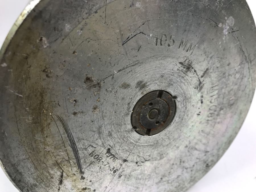 Pair Of Vintage 105MM Artillery Ammunition Shell Trench Art - Convert To Planter Or Ashtray [Photo 11]