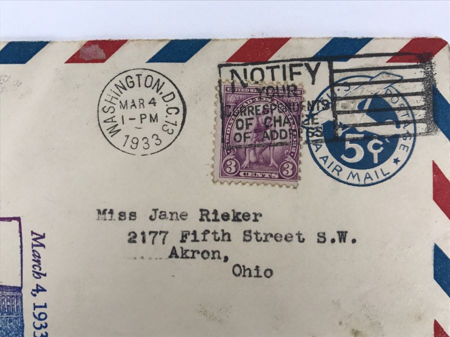 Vintage 1933 Personalized Handwritten Letter And Signature From Edith K. Roosevelt, Former First Lady of the United States Wife Of President Theodore Roosevelt [Photo 10]