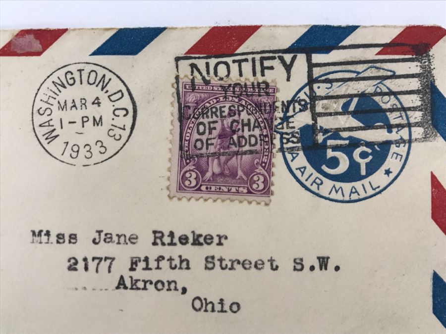 Vintage 1933 Personalized Handwritten Letter And Signature From Edith K. Roosevelt, Former First Lady of the United States Wife Of President Theodore Roosevelt [Photo 11]