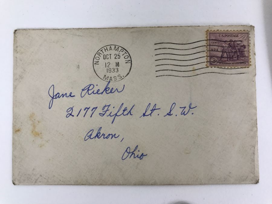 Vintage 1933 Personal Handwritten Letter Signed By Grace Coolidge, Former First Lady of the United States Wife Of Calvin Coolidge [Photo 2]