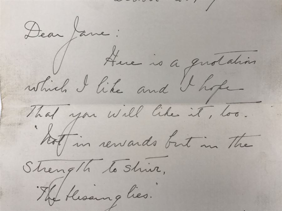 Vintage 1933 Personal Handwritten Letter Signed By Grace Coolidge, Former First Lady of the United States Wife Of Calvin Coolidge [Photo 7]