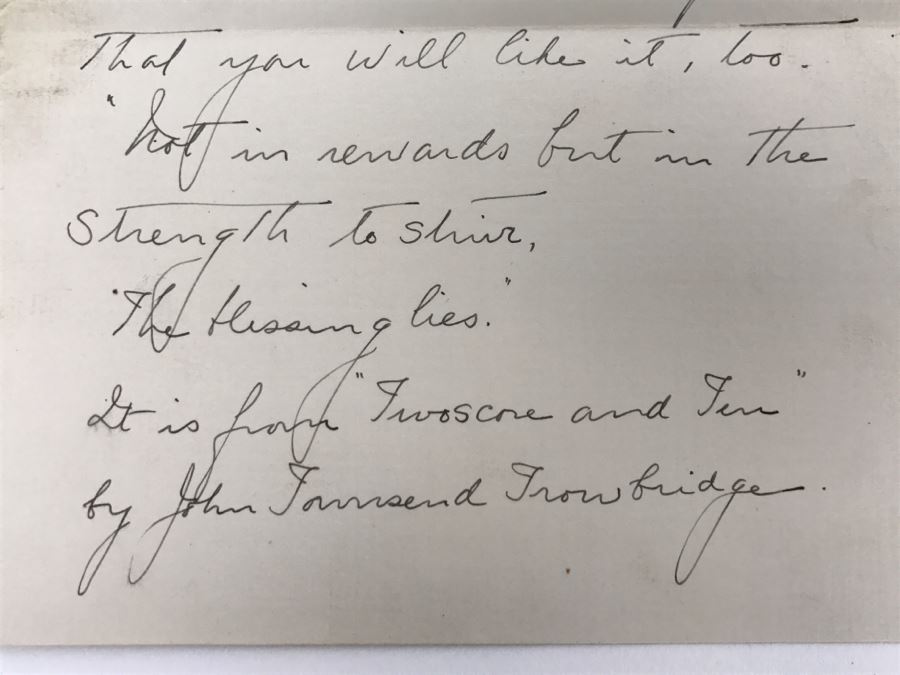 Vintage 1933 Personal Handwritten Letter Signed By Grace Coolidge, Former First Lady of the United States Wife Of Calvin Coolidge [Photo 8]