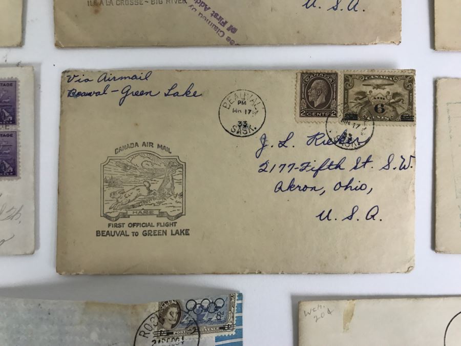 Collection Of Various First Day Covers From The 1930s And 40s Plus Pan Am Letter And One Unknown Signature [Photo 12]