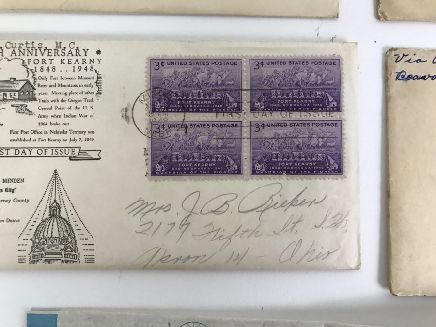 Collection Of Various First Day Covers From The 1930s And 40s Plus Pan Am Letter And One Unknown Signature [Photo 6]