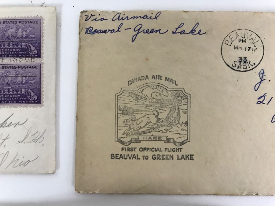 Collection Of Various First Day Covers From The 1930s And 40s Plus Pan Am Letter And One Unknown Signature [Photo 13]