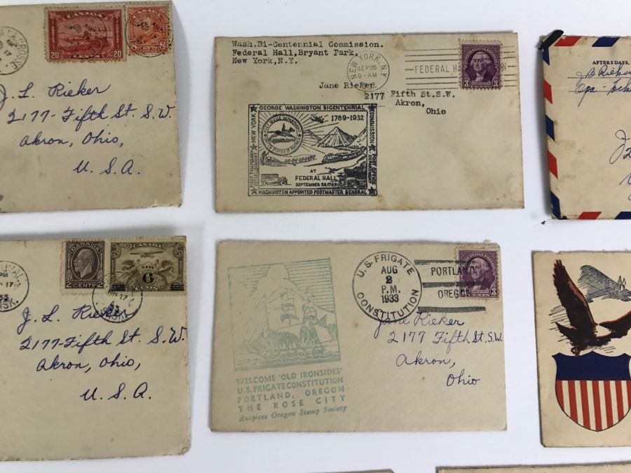 Collection Of Various First Day Covers From The 1930s And 40s Plus Pan Am Letter And One Unknown Signature [Photo 16]