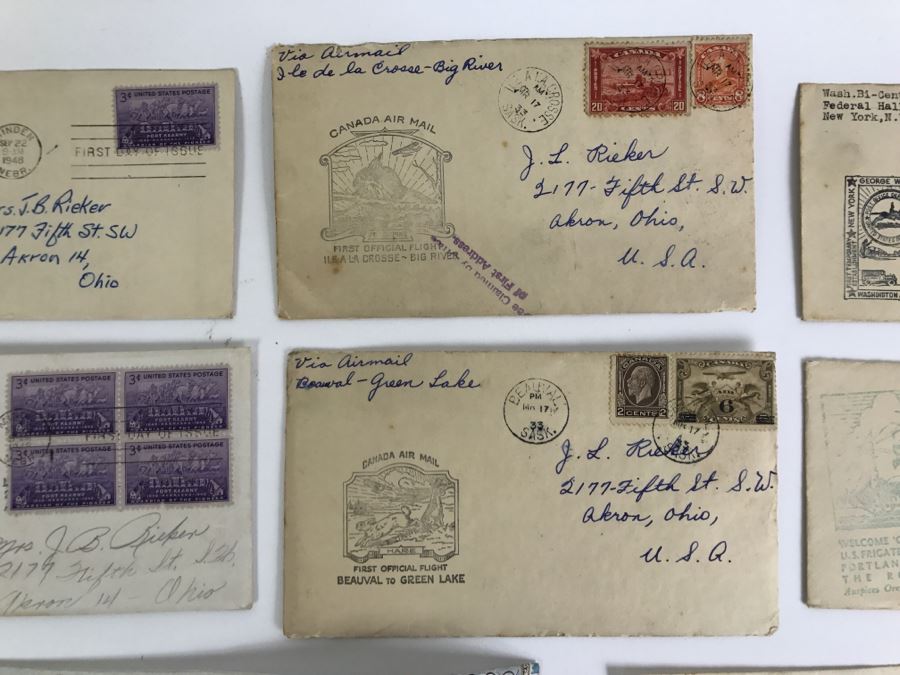 Collection Of Various First Day Covers From The 1930s And 40s Plus Pan Am Letter And One Unknown Signature [Photo 9]