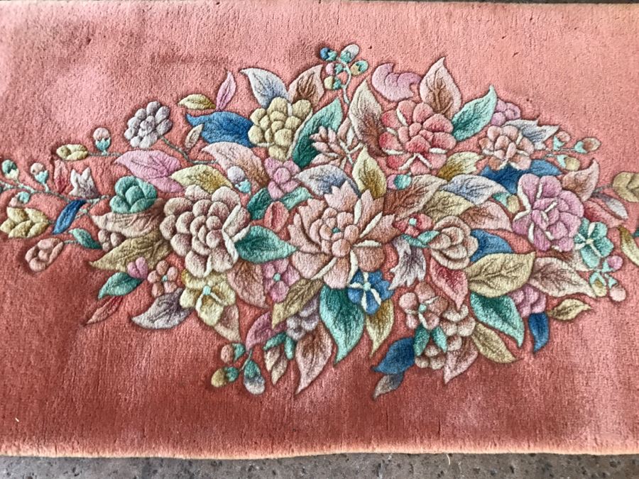 Small Chinese Rug Salmon Color [Photo 3]