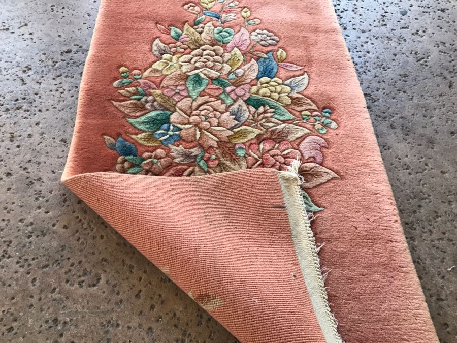 Small Chinese Rug Salmon Color [Photo 7]