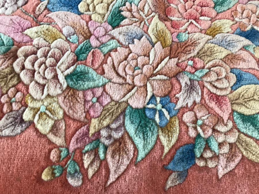 Small Chinese Rug Salmon Color [Photo 4]