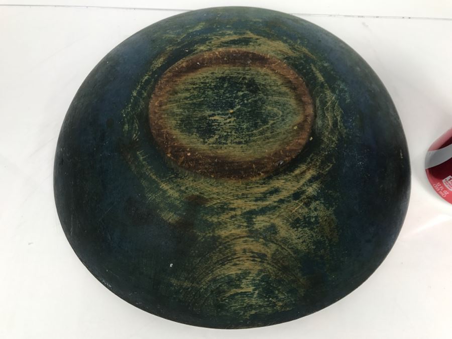 Primitive Wooden Bowl Dough Bowl [Photo 9]