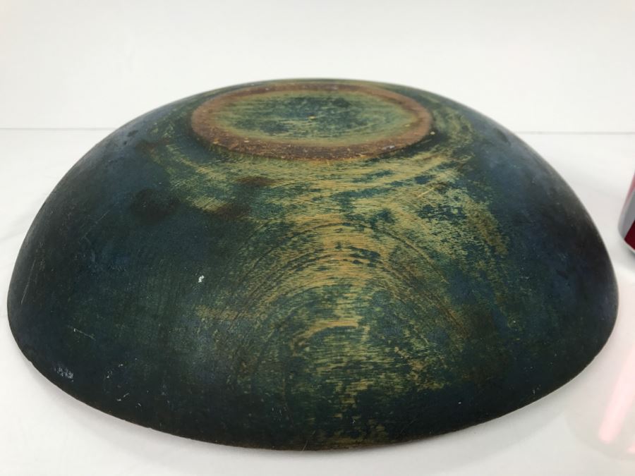 Primitive Wooden Bowl Dough Bowl [Photo 8]