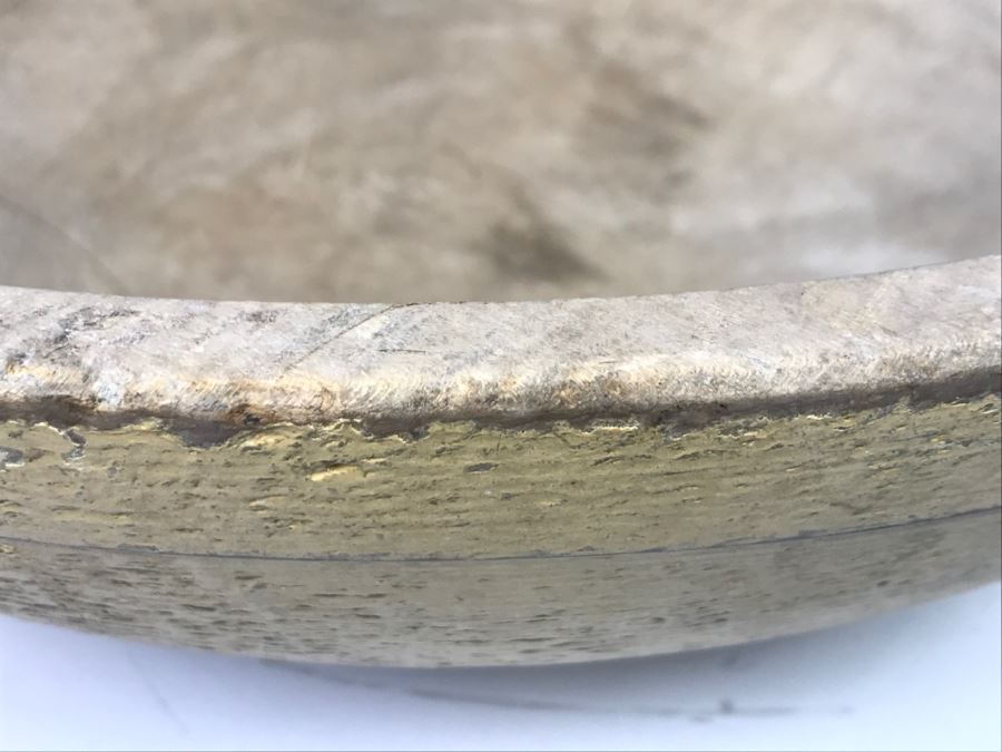 Large Primitive Wooden Bowl Dough Bowl [Photo 7]