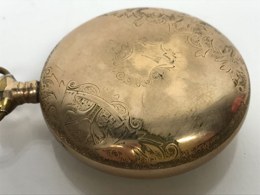 Antique Porcelain Dial Hamilton Watch Co Pocket Watch Porcelain Dial Has Chips [Photo 13]