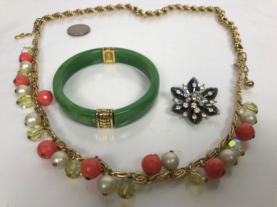 Vintage Costume Jewelry By Trifari And Coro