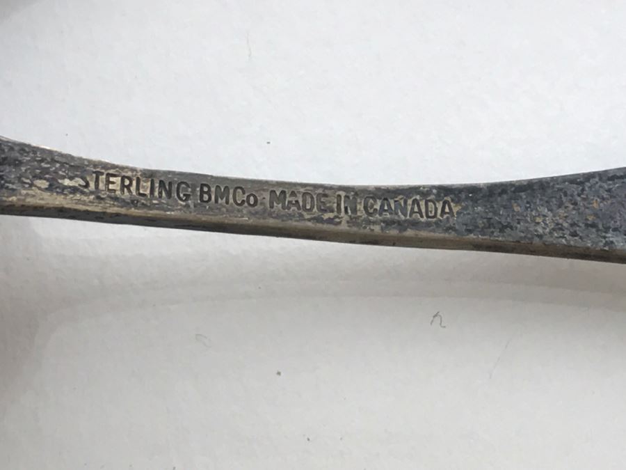 Set Of (3) Sterling Silver Spoons 26.7g [Photo 9]