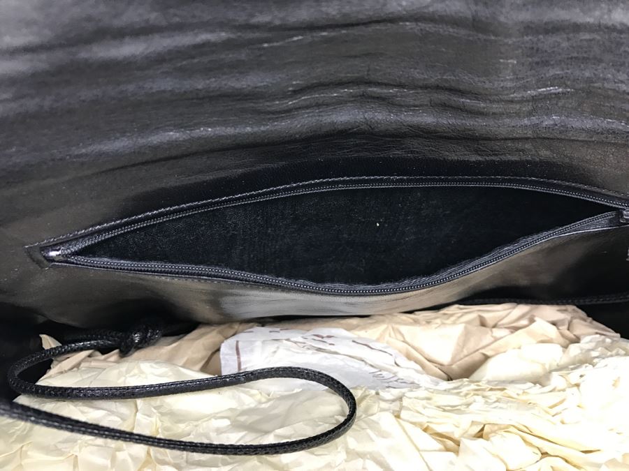 Carlos Falchi Black Leather Handbag [Photo 8]