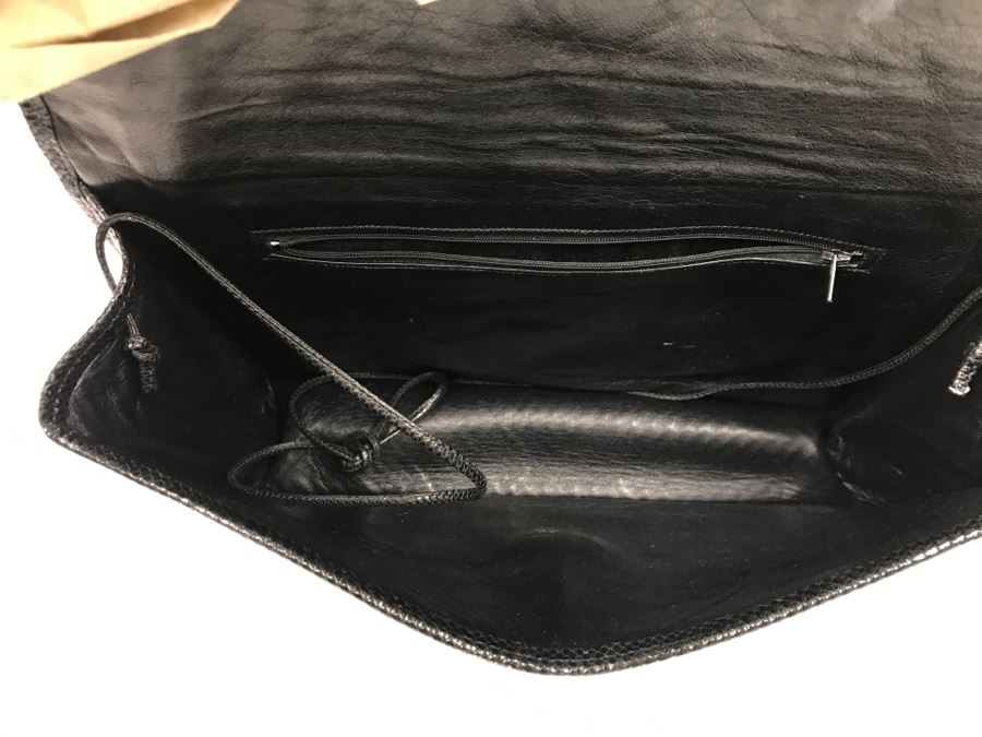 Carlos Falchi Black Leather Handbag [Photo 9]