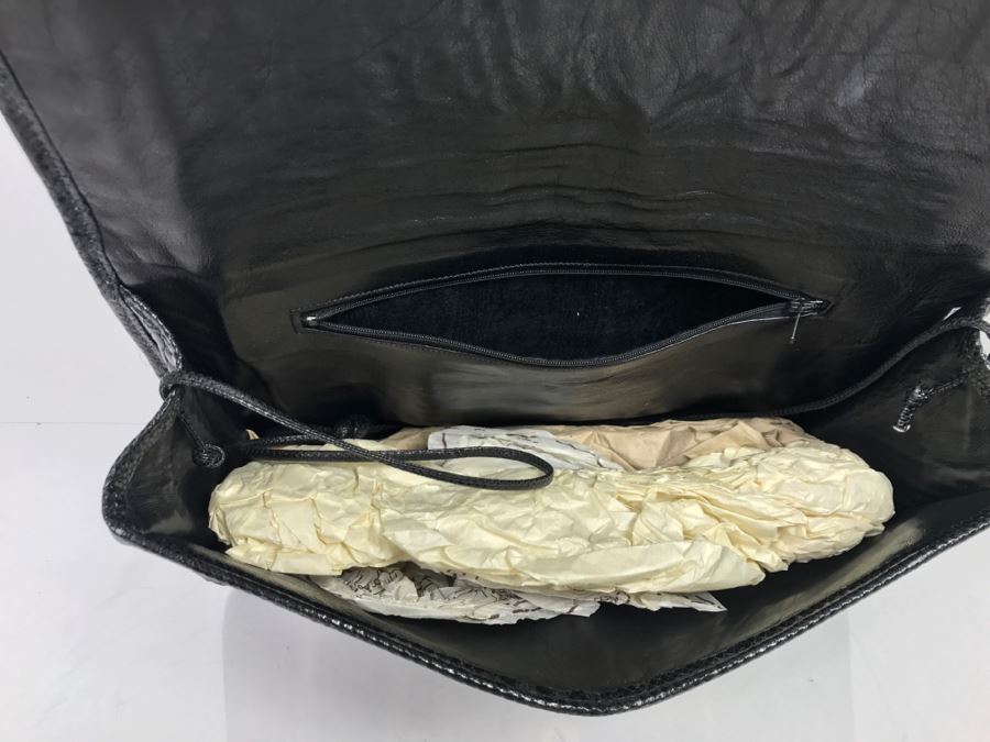 Carlos Falchi Black Leather Handbag [Photo 7]