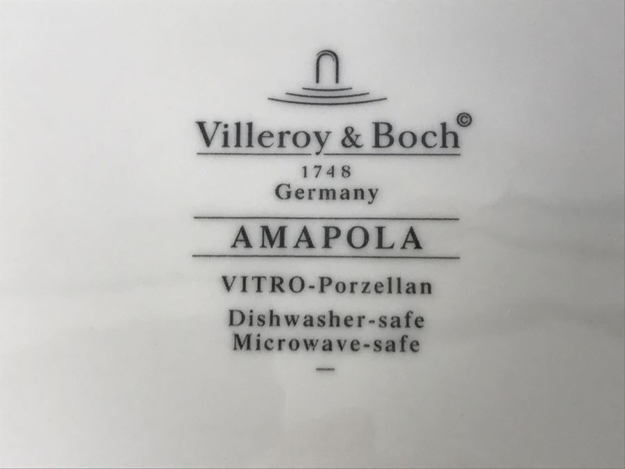 Villeroy & Boch Germany Amapola Pattern China Set With Platter, Gravy Boat, Creamer And Sugar, Bowls And Plates [Photo 14]
