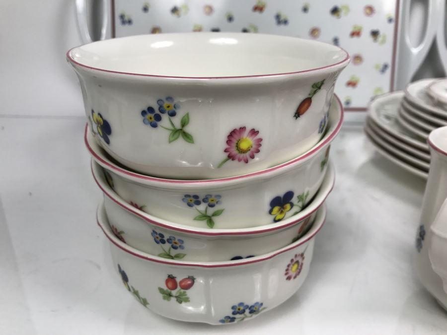 Villeroy & Boch Germany China Set With Bowls, Plates, Cups, Trays