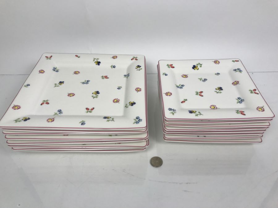 Villeroy & Boch Germany China Set Square Plates [Photo 2]