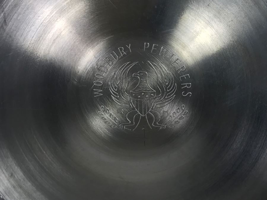 Royal Selangor Pewter Vase And Pair Of Woodbury Pewter Goblets [Photo 9]