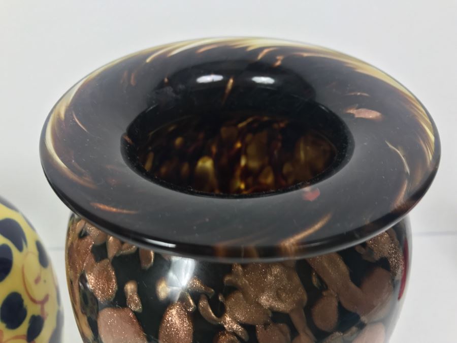 Handpainted Austrian Vase, Porcelain Vase And Art Glass Vase [Photo 11]