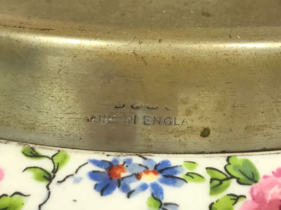 Pair Of Vintage English Barrel Biscuit Jars Lidded With Handles [Photo 4]