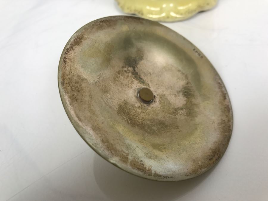 Pair Of Vintage English Barrel Biscuit Jars Lidded With Handles [Photo 14]