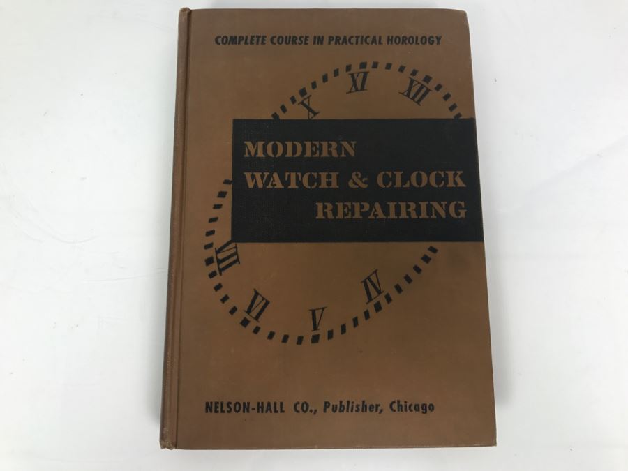 Vintage 1944 Book Modern Watch And Clock Repairing Book P. Buford Harris [Photo 1]