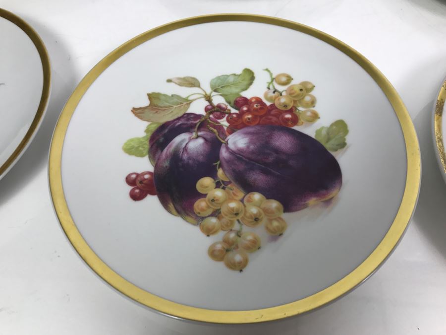 (12) Bavarian Germany Fruit Plates E&r