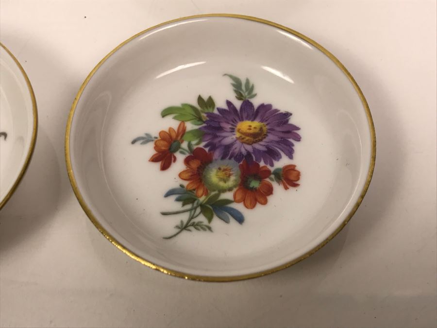 (1) Limoges France Bird Plate And (6) K&A Krautheim Bavaria Germany Floral Small Dishes And (6) Rosenthal Floral Small Dishes [Photo 10]