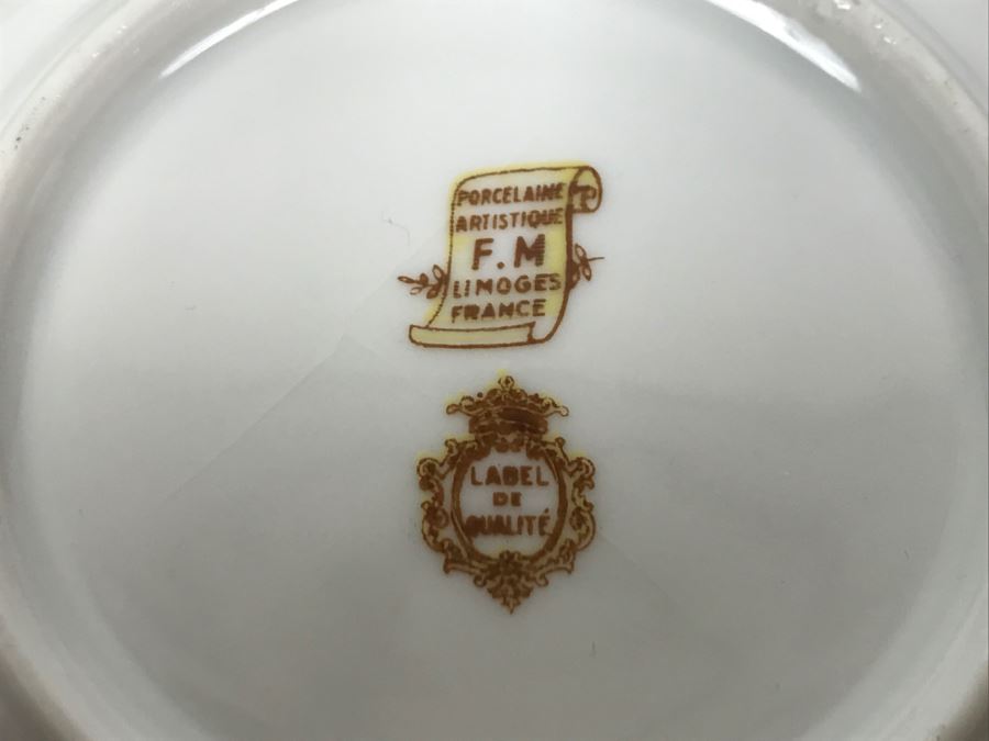 (1) Limoges France Bird Plate And (6) K&A Krautheim Bavaria Germany Floral Small Dishes And (6) Rosenthal Floral Small Dishes [Photo 5]