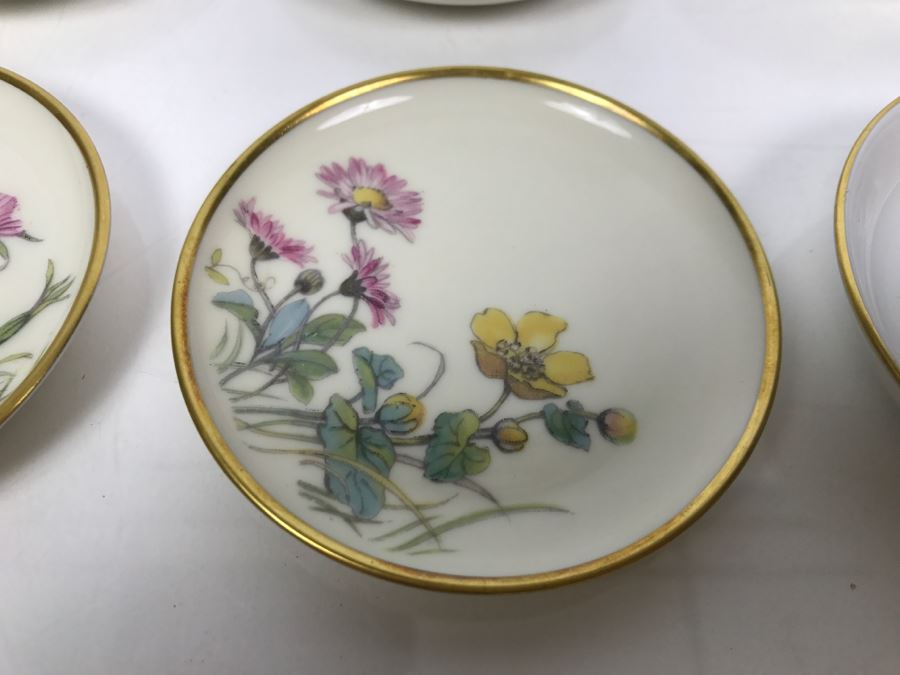 (1) Limoges France Bird Plate And (6) K&A Krautheim Bavaria Germany Floral Small Dishes And (6) Rosenthal Floral Small Dishes [Photo 7]