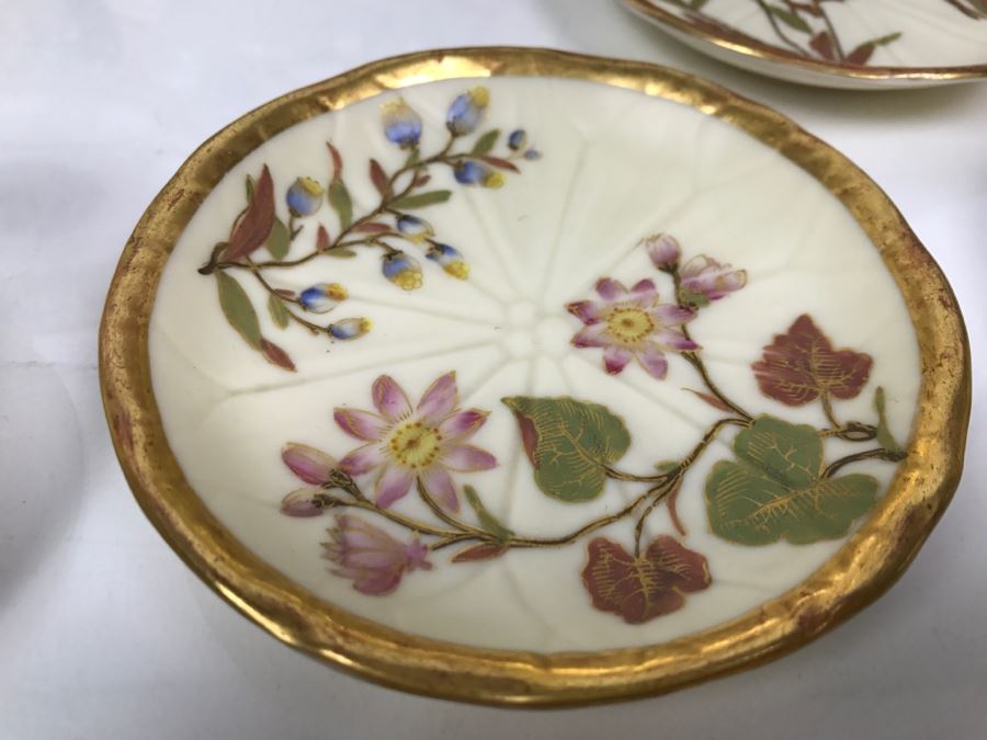 Various China Cups And Saucers, Griswold Salt & Pepper Shaker, Germany Handpainted Plate Love Story See Photos [Photo 9]